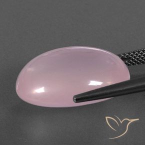 Rose Quartz Gemstone in 19.8 x 14.1 mm Size for Sale, Rose Quartz Stone in Bubblegum Pink Color