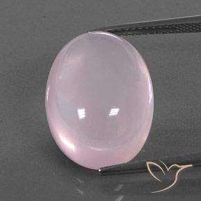 13,88 ct ovaler rosa Rosenquarz aus Südafrika, Größe 18,6 x 13,6mm, natürlicher Edelstein, Transparent/Translucent Reinheit, 1 Stück ovaler Rosenquarz, Mohs-Härte von 7 Geeignet für den täglichen Gebrauch im Schmuck , Photo A