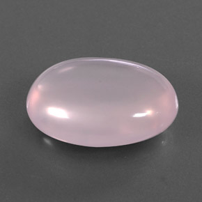 13.95 ct Pink Rose Quartz Stone, Natural Rose Quartz in Oval Cabochon Shape for Sale