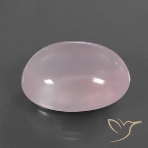 47.13 ct Pink Rose Quartz Stone, Natural Rose Quartz in Oval Cabochon Shape for Sale