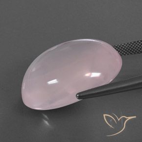 Rose Quartz Gemstone in 26.4 x 21.4 mm Size for Sale, Rose Quartz Stone in Light Pink Color