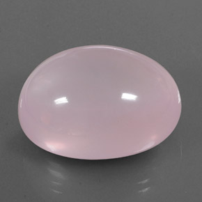 57.78 ct Pink Rose Quartz Stone, Natural Rose Quartz in Oval Cabochon Shape for Sale