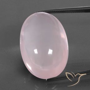 51.74ct Natural Bubblegum Pink Rose Quartz, Oval, Transparent/Translucent