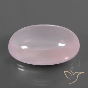 51.74 ct Pink Rose Quartz Stone, Natural Rose Quartz in Oval Cabochon Shape for Sale
