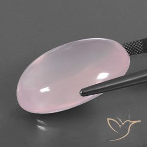 Rose Quartz Gemstone in 28.7 x 19.6 mm Size for Sale, Rose Quartz Stone in Bubblegum Pink Color