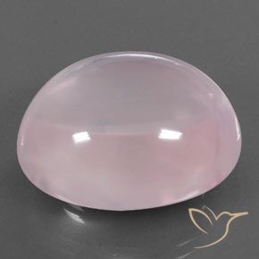54.13 ct Pink Rose Quartz Stone, Natural Rose Quartz in Oval Cabochon Shape for Sale