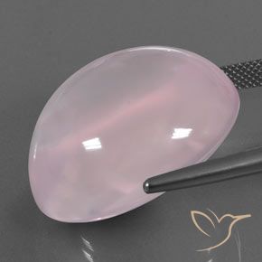 Rose Quartz Gemstone in 25.8 x 22 mm Size for Sale, Rose Quartz Stone in Light Pink Color