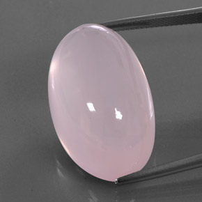 Bubblegum Pink Розовый Кварц Камень - 45.3ct Овал Кабошон (ID: 345088)