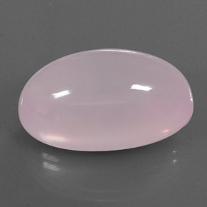 45.32 ct Pink Rose Quartz Stone, Natural Rose Quartz in Oval Cabochon Shape for Sale