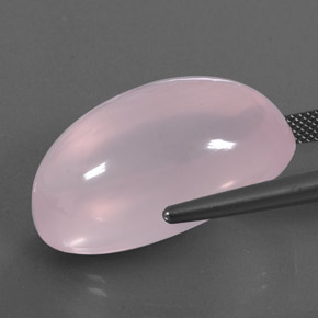 Rose Quartz Gemstone in 27.8 x 16.7 mm Size for Sale, Rose Quartz Stone in Bubblegum Pink Color