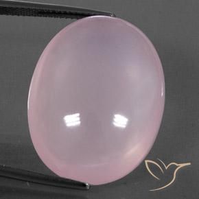 38.81ct Natural Light Pink Rose Quartz, Oval, Transparent/Translucent
