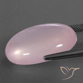 Rose Quartz Gemstone in 27 x 20 mm (calibrated) Size for Sale, Rose Quartz Stone in Light Pink Color
