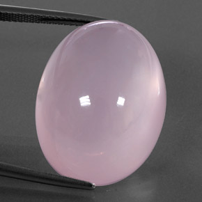 45.80 ct Pink Rose Quartz Gemstone, Rose Quartz Gem in Oval Cabochon Shape for Sale.