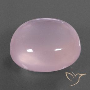 39.41 ct Pink Rose Quartz Stone, Natural Rose Quartz in Oval Cabochon Shape for Sale
