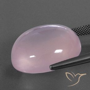 Rose Quartz Gemstone in 22.3 x 20.6 mm Size for Sale, Rose Quartz Stone in Light Pink Color