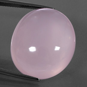 Light Pink Rose Quartz Gem - 44.7ct Oval Cabochon (ID: 345098)