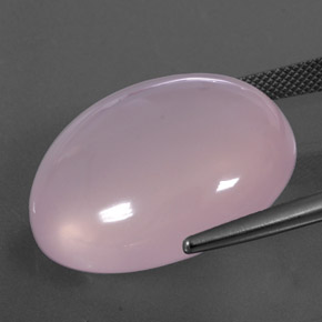 Rose Quartz Gemstone in 25.2 x 21.7 mm Size for Sale, Rose Quartz Stone in Light Pink Color