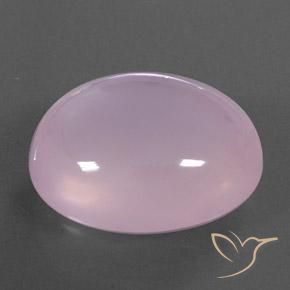 41.98 ct Pink Rose Quartz Stone, Natural Rose Quartz in Oval Cabochon Shape for Sale