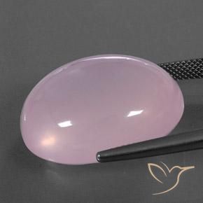 Rose Quartz Gemstone in 24.5 x 20.9 mm Size for Sale, Rose Quartz Stone in Light Pink Color
