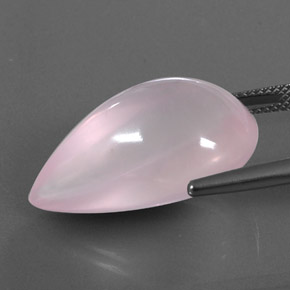 Rose Quartz Gemstone in 24.6 x 15.1 mm Size for Sale, Rose Quartz Stone in Pink Color