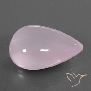 31.11 ct Pink Rose Quartz Stone, Natural Rose Quartz in Pear Cabochon Shape for Sale