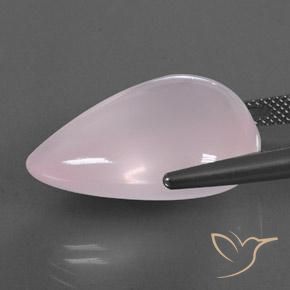 Rose Quartz Gemstone in 24.3 x 18.6 mm Size for Sale, Rose Quartz Stone in Bubblegum Pink Color