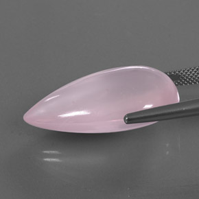 Rose Quartz Gemstone in 28.4 x 17 mm Size for Sale, Rose Quartz Stone in Pink Color