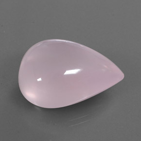 43.06 ct Pink Rose Quartz Stone, Natural Rose Quartz in Pear Cabochon Shape for Sale