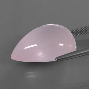 Rose Quartz Gemstone in 26.6 x 20.5 mm Size for Sale, Rose Quartz Stone in Light Pink Color