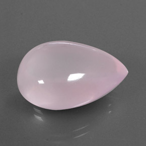 26.63 ct Pink Rose Quartz Stone, Natural Rose Quartz in Pear Cabochon Shape for Sale