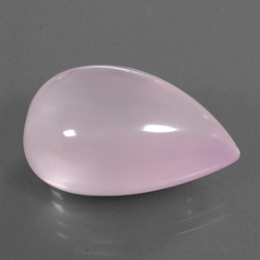 33.86 ct Pink Rose Quartz Stone, Natural Rose Quartz in Pear Cabochon Shape for Sale