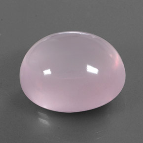 53.42 ct Pink Rose Quartz Stone, Natural Rose Quartz in Oval Cabochon Shape for Sale