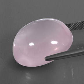Rose Quartz Gemstone in 24.1 x 21.6 mm Size for Sale, Rose Quartz Stone in Pink Color
