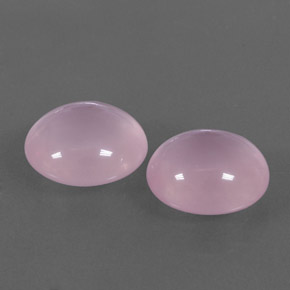 22.61 ctw Pink Rose Quartz Stones, Natural Rose Quartz in Oval Cabochon Shape for Sale