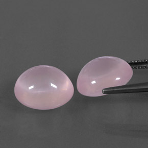 Rose Quartz Gemstones in 14.3 x 12.9 mm Size for Sale, Rose Quartz Stones in Pink Color