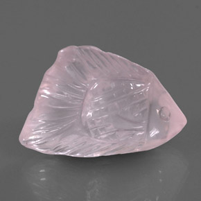Rose Quartz Gemstone in 25.6 x 17.8 mm Size for Sale, Rose Quartz Stone in Light Pink Color