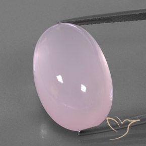 36.69ct Natural Light Pink Rose Quartz, Oval, Transparent/Translucent