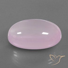 36.69 ct Pink Rose Quartz Stone, Natural Rose Quartz in Oval Cabochon Shape for Sale