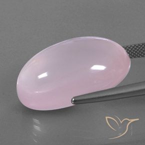 Rose Quartz Gemstone in 25 x 16 mm Size for Sale, Rose Quartz Stone in Light Pink Color