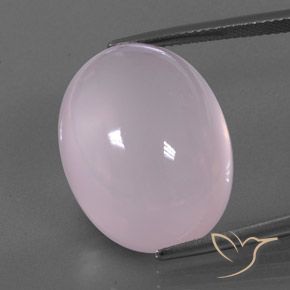 29.55 ct Oval Rose Quartz, 21.8 x 16.7 mm From South Africa, Photo A