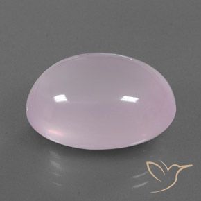 29.55 ct Pink Rose Quartz Stone, Natural Rose Quartz in Oval Cabochon Shape for Sale
