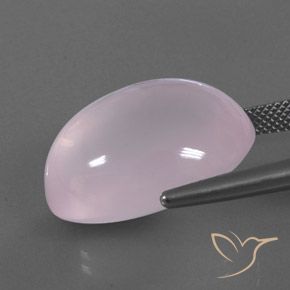 Rose Quartz Gemstone in 21.8 x 16.7 mm Size for Sale, Rose Quartz Stone in Light Pink Color