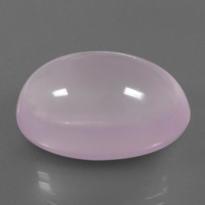 39.48 ct Pink Rose Quartz Stone, Natural Rose Quartz in Oval Cabochon Shape for Sale