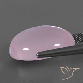 Rose Quartz Gemstone in 22.8 x 17.2 mm Size for Sale, Rose Quartz Stone in Bubblegum Pink Color