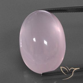 36.36ct Natural Bubblegum Pink Rose Quartz, Oval, Transparent/Translucent