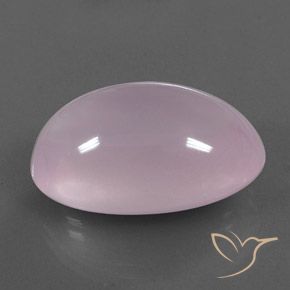 36.36 ct Pink Rose Quartz Stone, Natural Rose Quartz in Oval Cabochon Shape for Sale