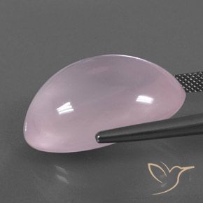Rose Quartz Gemstone in 25 x 18 mm (calibrated) Size for Sale, Rose Quartz Stone in Bubblegum Pink Color