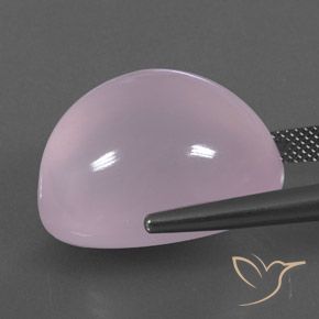 Rose Quartz Gemstone in 21.8 x 16.8 mm Size for Sale, Rose Quartz Stone in Bubblegum Pink Color