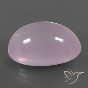 34.94 ct Pink Rose Quartz Stone, Natural Rose Quartz in Oval Cabochon Shape for Sale