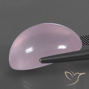 Rose Quartz Gemstone in 24.3 x 16.9 mm Size for Sale, Rose Quartz Stone in Light Pink Color